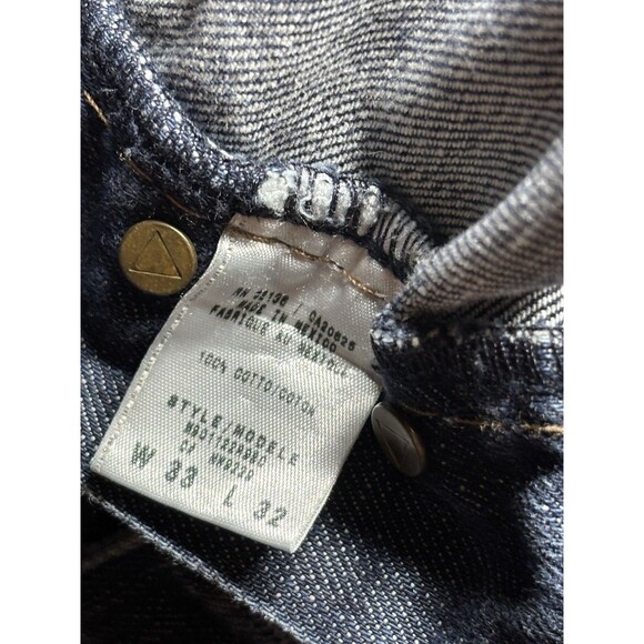 GUESS Jeans Mens Blue Falcon Boot Cut Western Cowboy Button Fly Flap Size 33 - Picture 7 of 7